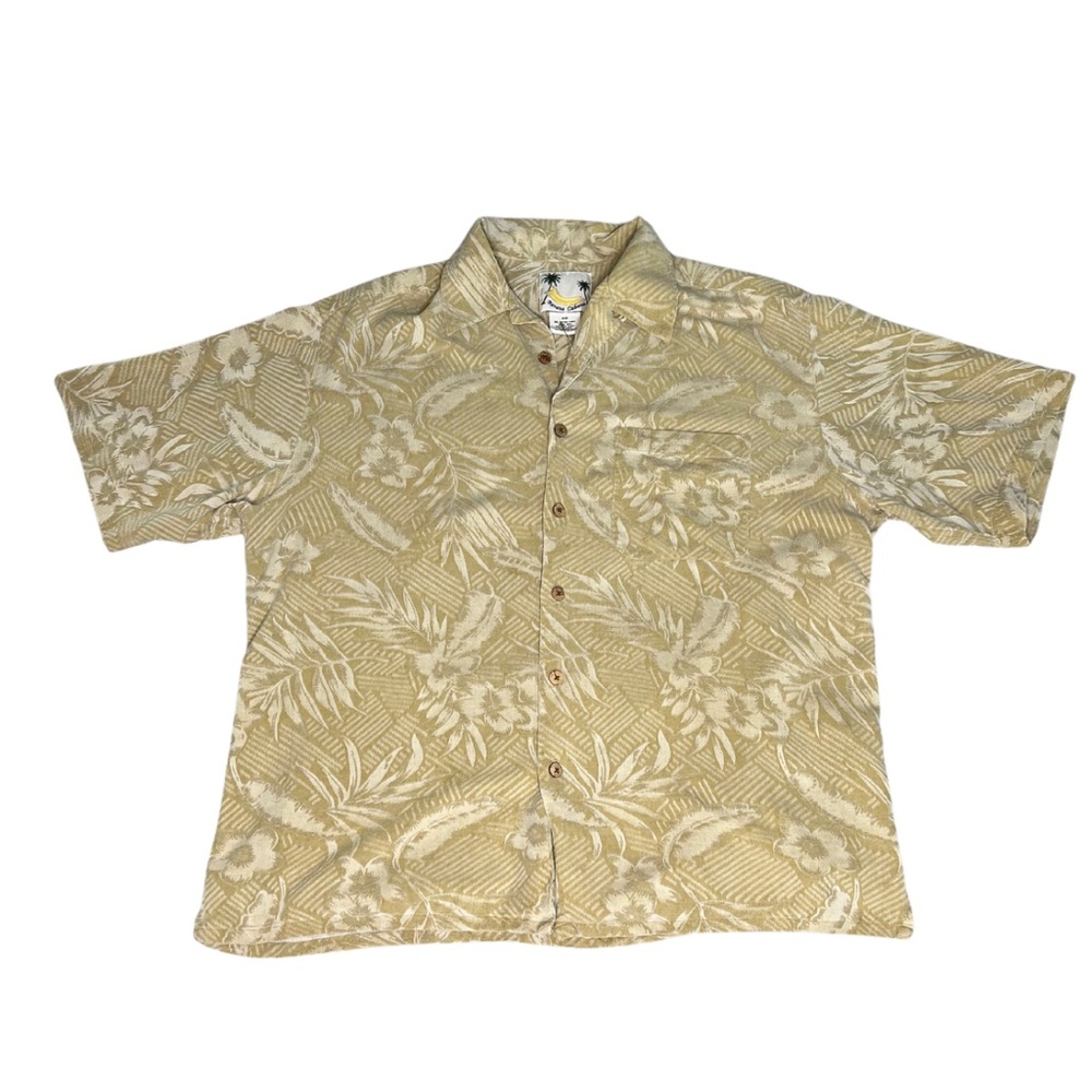 Vintage Banana Cabana Silk Hawaiian Shirt